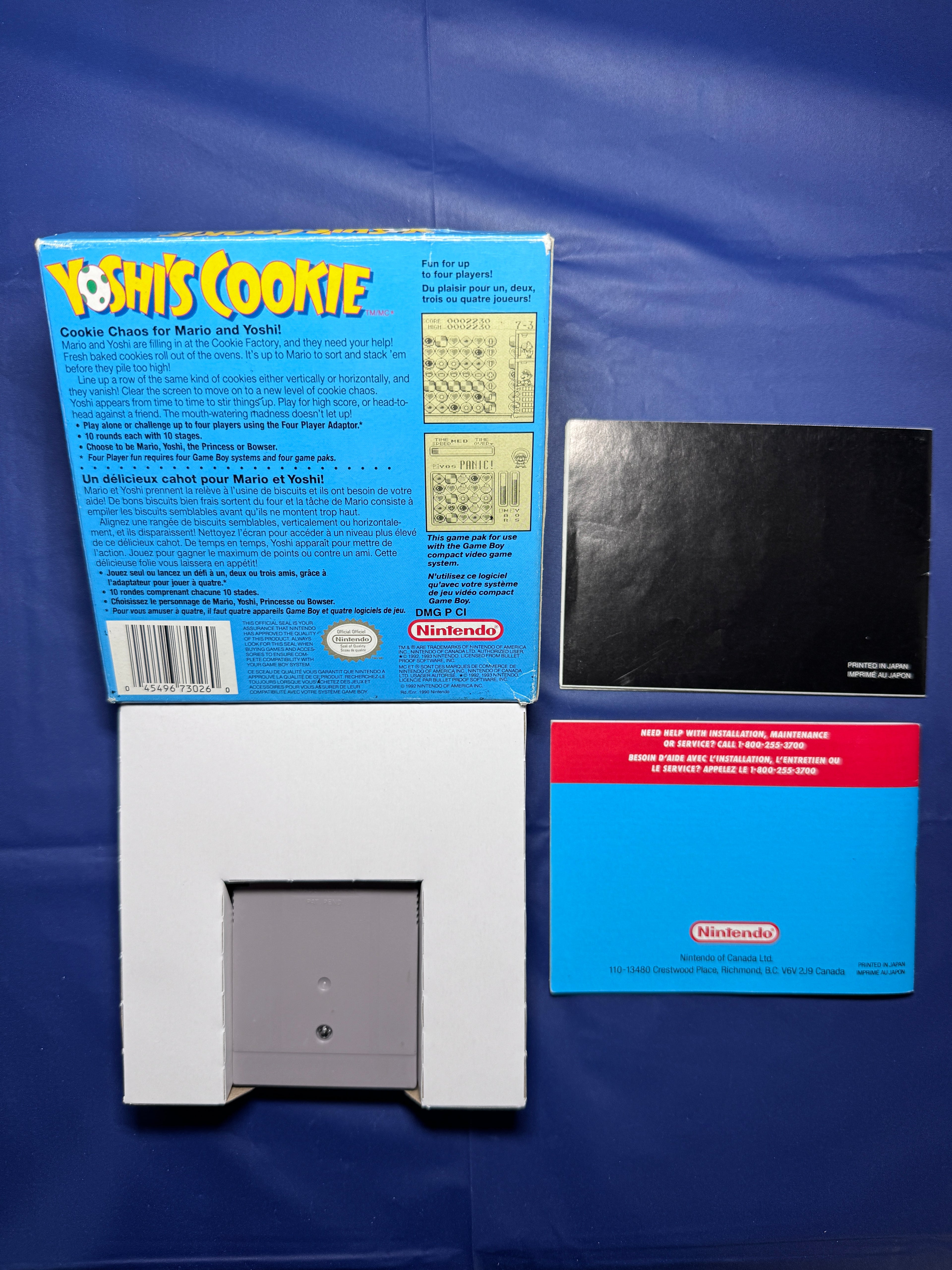 Yoshi's Cookie - Nintendo Game Boy - Complete In Box