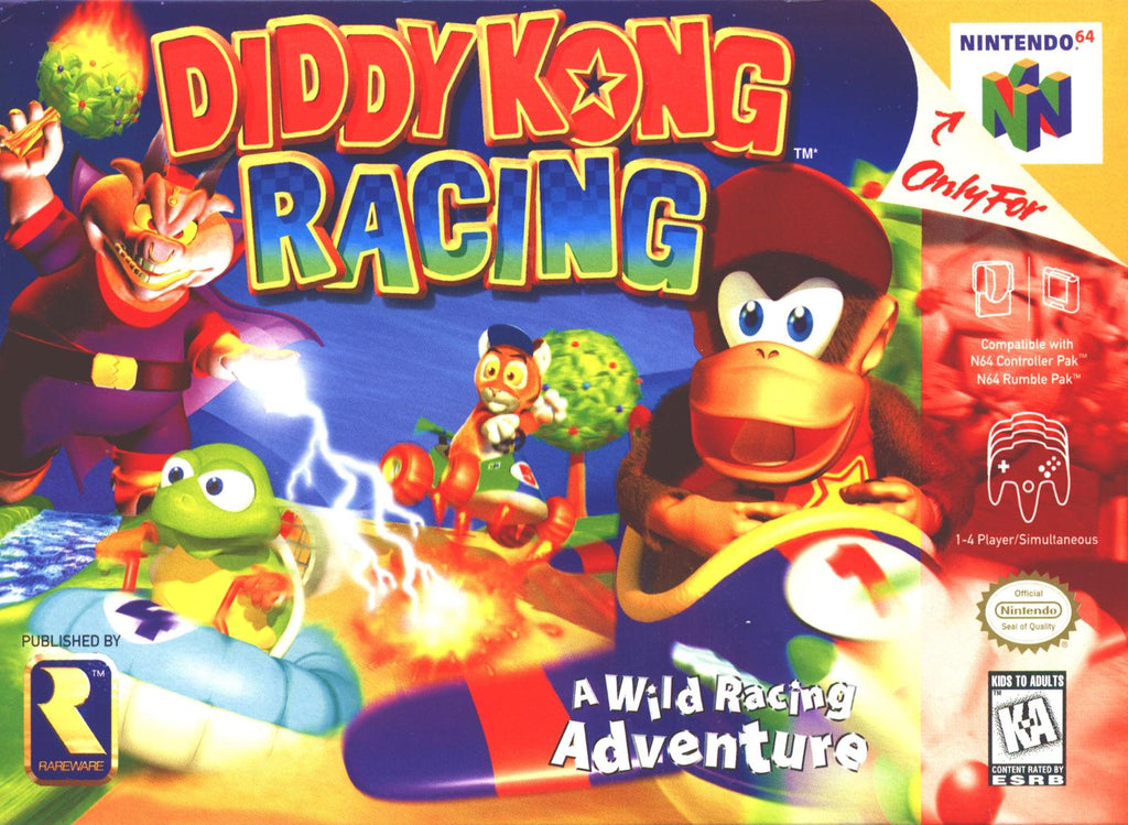 Unvaulted Games - Diddy Kong Racing - Video Game - Nintendo 64