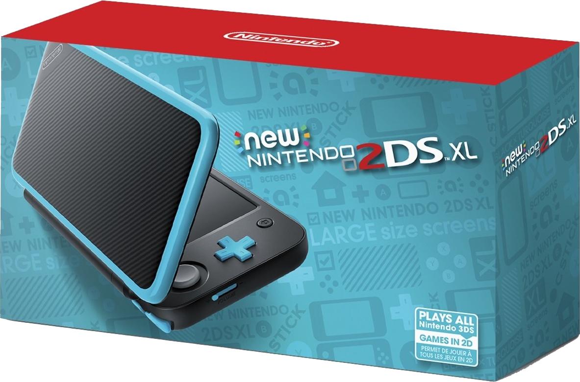 Unvaulted Games - New Nintendo 2DS XL Black + Turquoise - Video Game - Nintendo 3DS