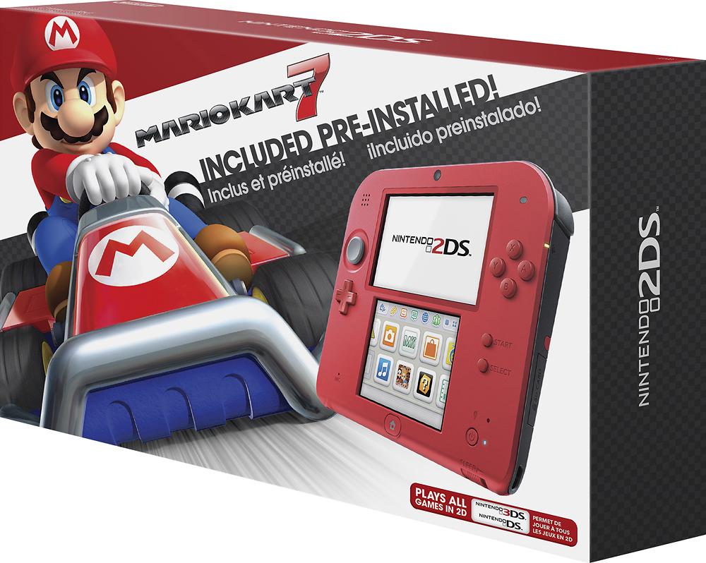 Nintendo 2DS Crimson Red 2 [Mario Kart 7 Pre-installed] - Nintendo 3DS