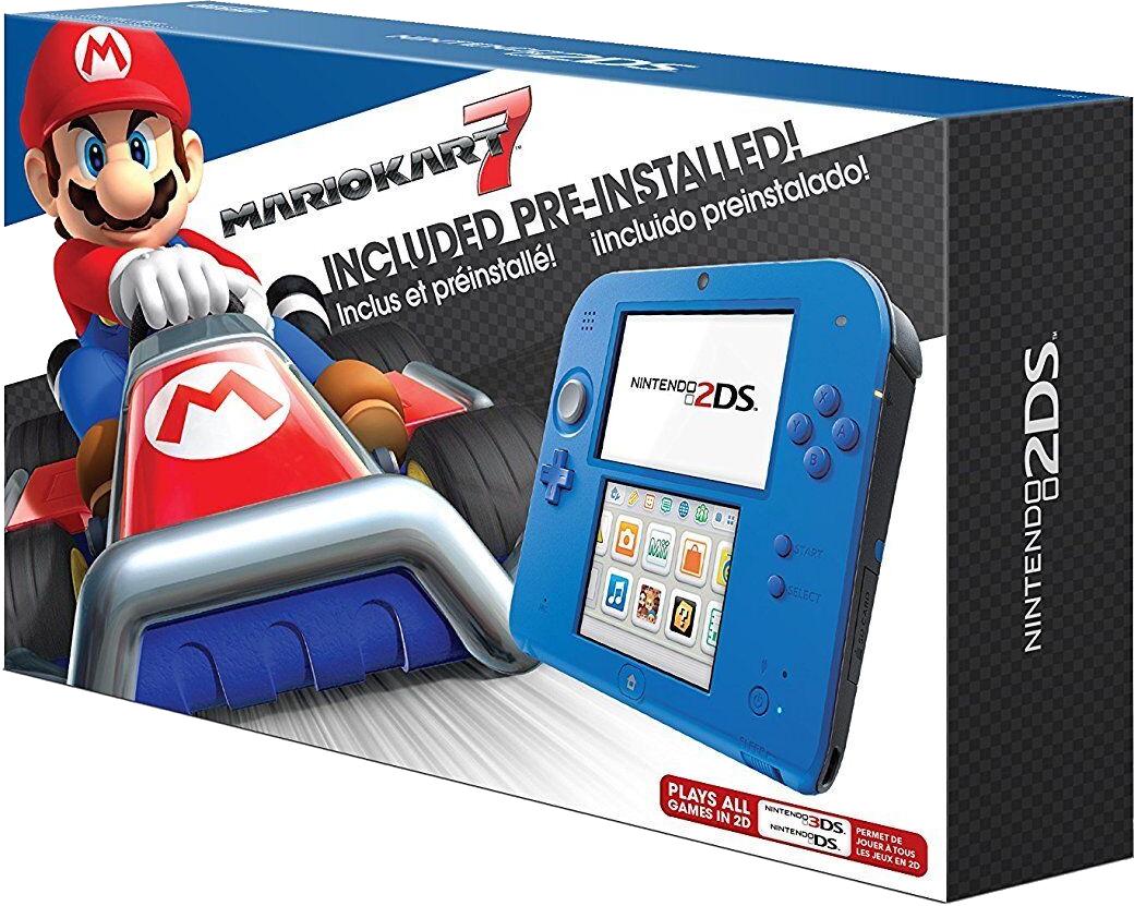 Nintendo 2DS Electric Blue 2 [Mario Kart 7 Pre-installed] - Nintendo 3DS