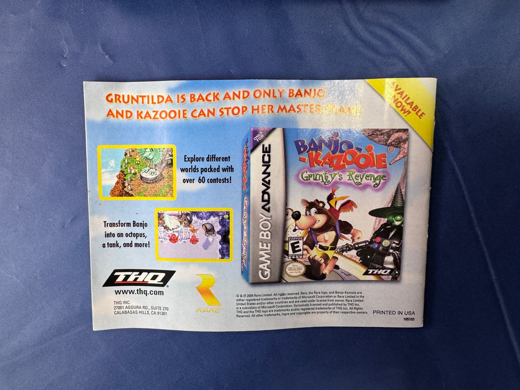 Banjo Pilot - GameBoy Advance
