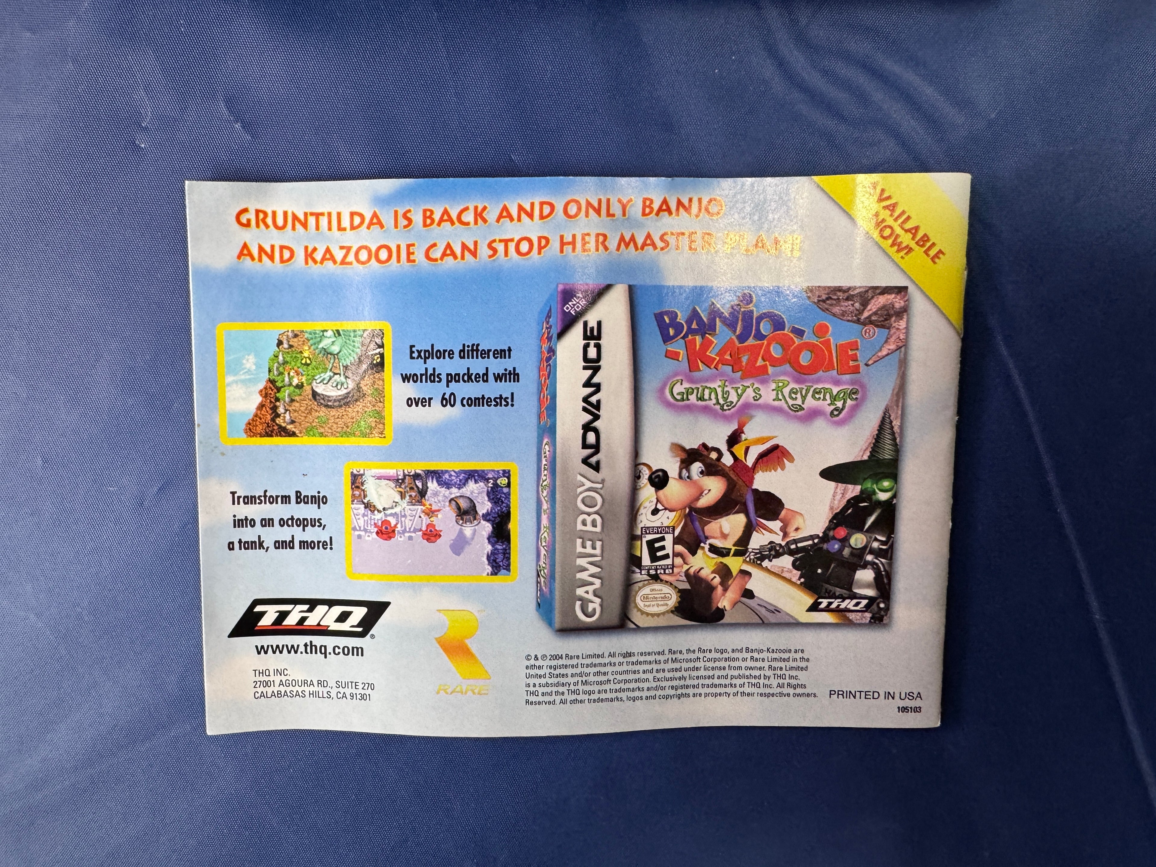 Banjo Pilot - GameBoy Advance
