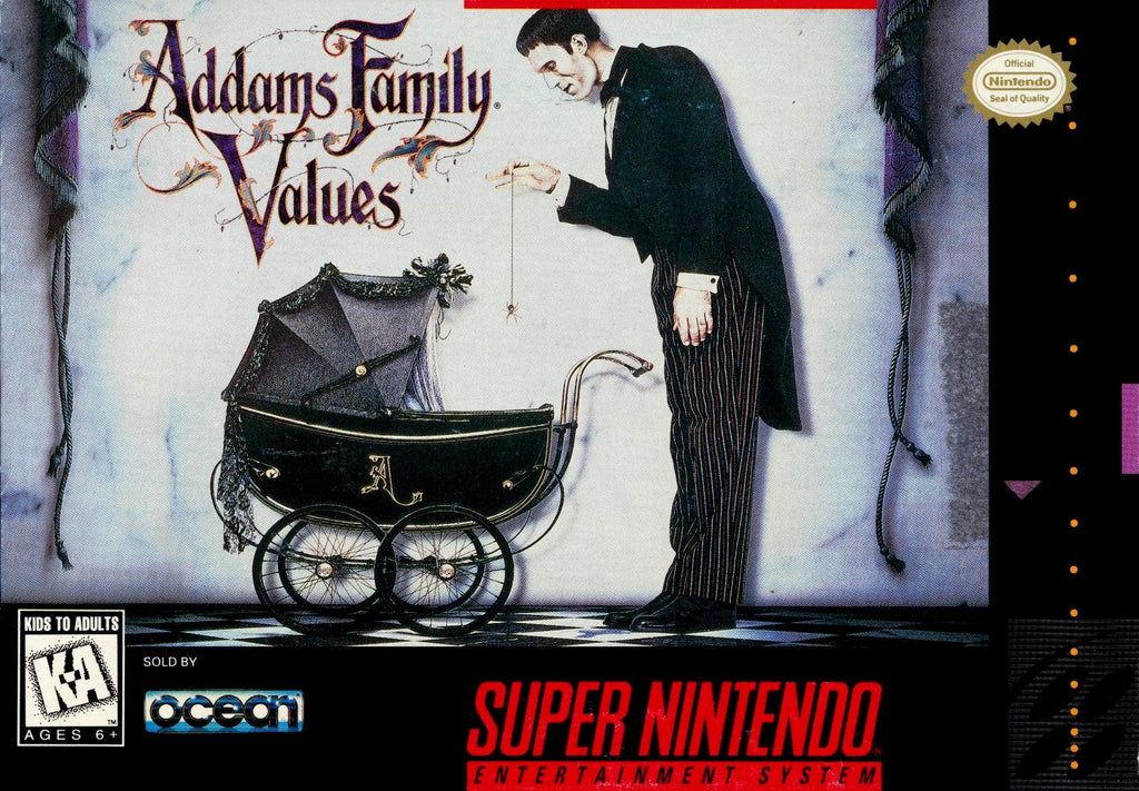 Unvaulted Games - Addams Family Values - Video Game - Super Nintendo