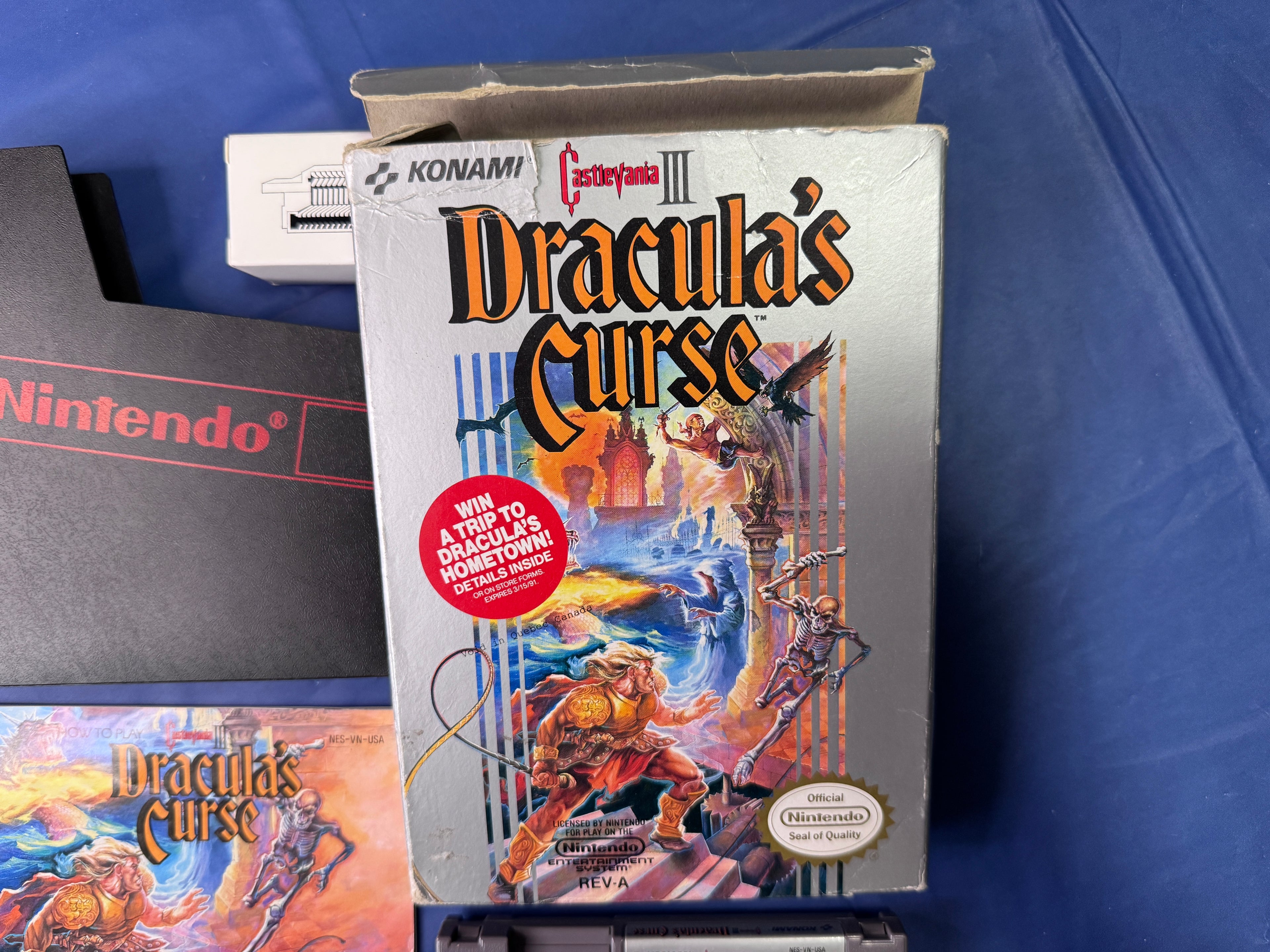 Castlevania III Dracula's Curse - Nintendo NES -  Complete In Box