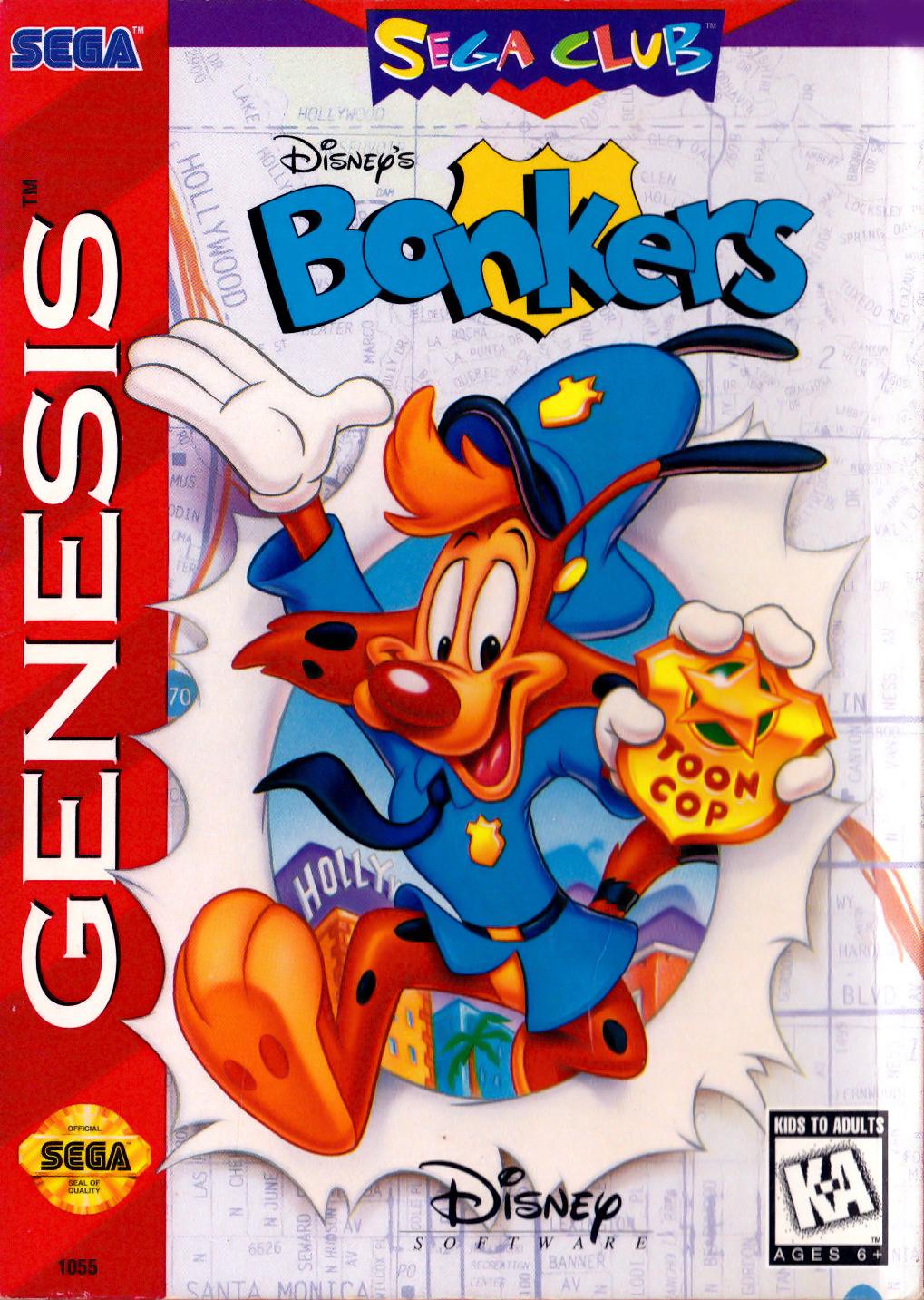 Unvaulted Games - Bonkers - Video Game - Sega Genesis
