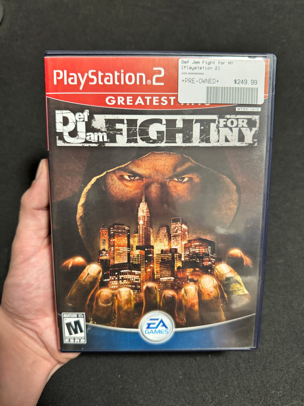 Def Jam Fight For NY - Greatest Hits Case/ Black label Disc & manual - Playstation 2