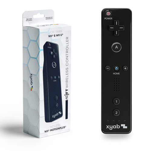 Black Wii Controller Motionplus - XYAB