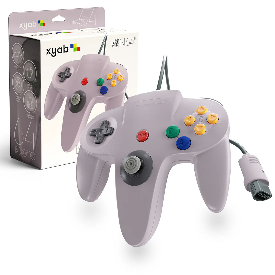 Grey N64 Controller - XYAB