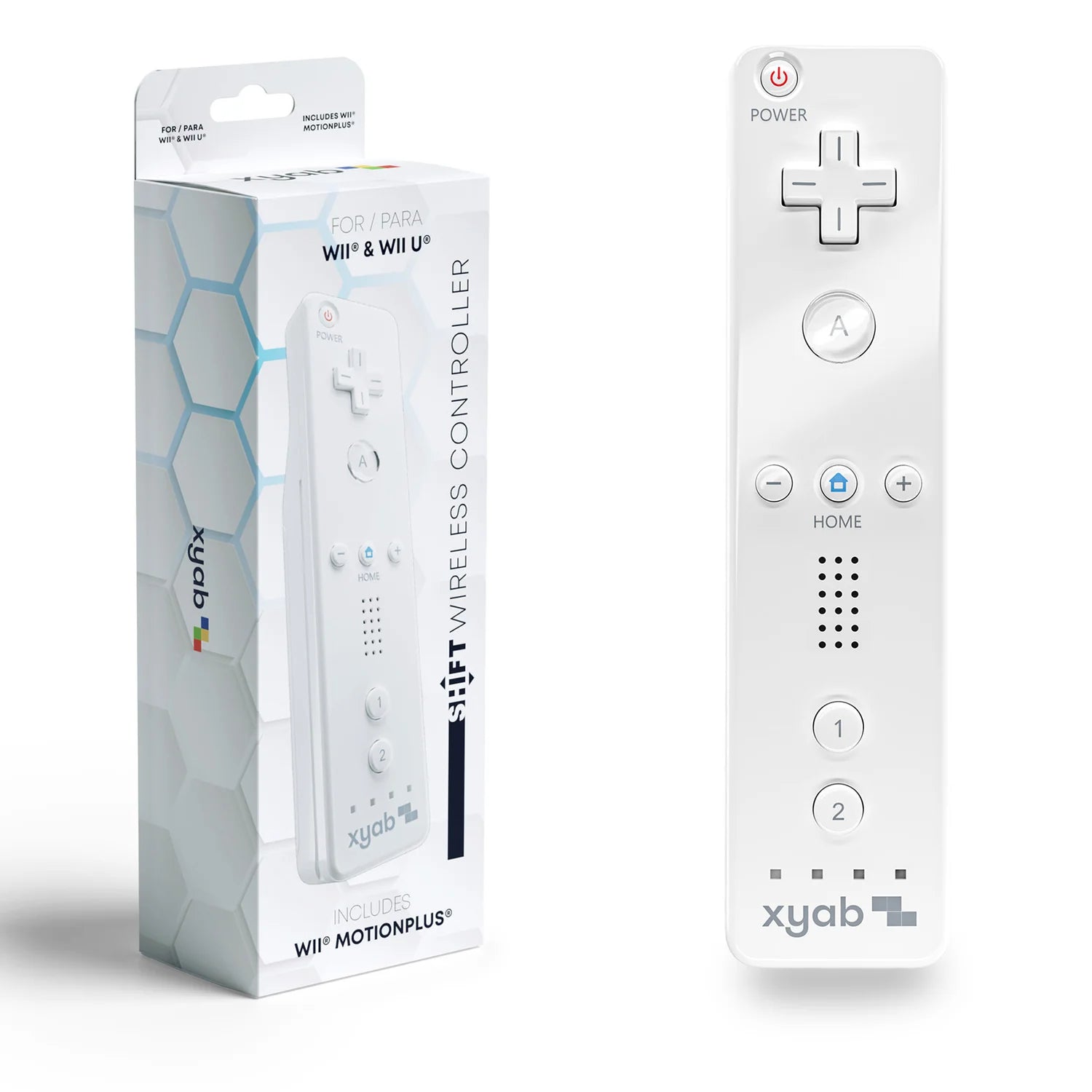 White Wii Controller Motionplus - XYAB