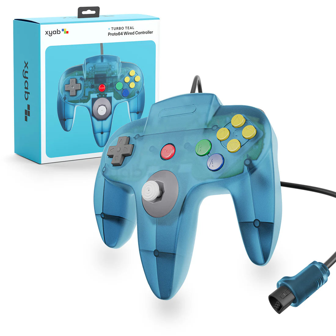 Turbo Teal N64 Controller - XYAB