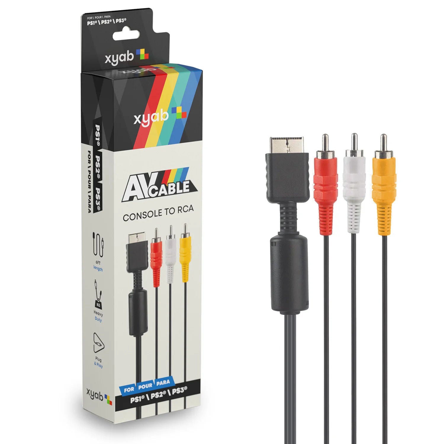 PS1/PS2/PS3 AV Cable - XYAB
